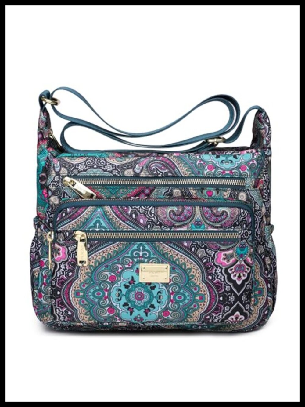 Women's Lightweight Waterproof Nylon Crossbody Purse Tote Top Handle Satchel